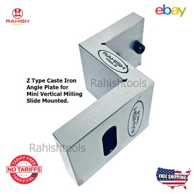 ZType Caste Iron Angle Plate for Mini Milling Vertical Slide Mounted RAHISHTOOLS