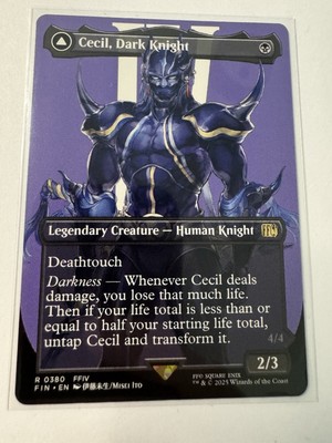 Cecil, Dark Knight (Borderless)   Final Fantasy   Magic (mtg)