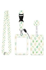 2 Pack Retractable Badge Reel Holder with Lanyard ID Card Holder Turtle Design