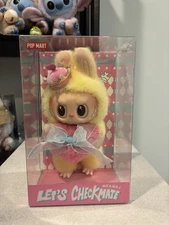 Labubu Let’s Check Mate – Pink Crown Plush Doll Pendant (Brand New, Sealed Box)