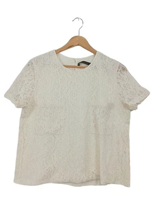 Zara Chemisier Femme Beige Dentelle Coton Basic (EU 42, INT XL) - Photo 1/3