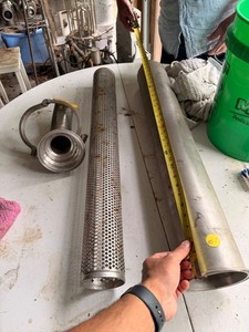 Sanitary Tri-Clamp Dairy Inline 32" Pipe Filter w/ 2.5" dairy inlet/outlet