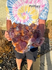 55lb Giant Amethyst Quartz Cluster Natural Purple Crystal Display Specimen #33