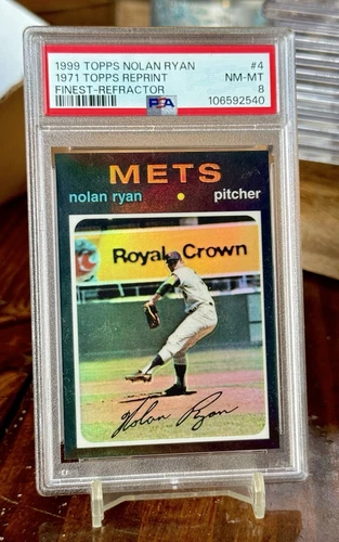 1971 Nolan Ryan 1999 Topps Finest Throwback Refractor PSA 8 Retrofractor