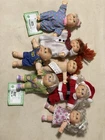 Lot of  7 Vintage 1980's-90's Cabbage Patch Kids Doll Mini Figures