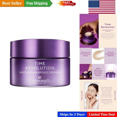 Time Revolution Night Repair Cream 1.69 Fl Oz - Age-Defying Probiotic Treatment