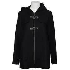 Zara Woman, Dufflecoat, Damen, Größe: M, Schwarz, Einfarbig #OUV