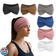 HSEM Headbands for Women, Non Silp Wide Hair Bands, Elastic Thick Head Bands,