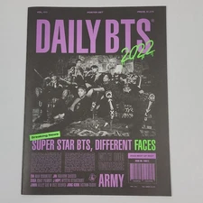 NEW Official 2022 Season's Greetings Daily BTS Tabloid 8 Poster Set