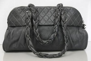 quilted tote bolsa with zipper