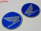 L/R Pair Motorcycles Racing Blue Domed Tank Ebmlem Fairing Wing Decal for CB CBR