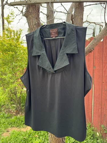 UnderCover Agent Kathleen Kirkwood Black Sleeveless Womens Tank Top Plus Size 3X - Picture 2 of 16