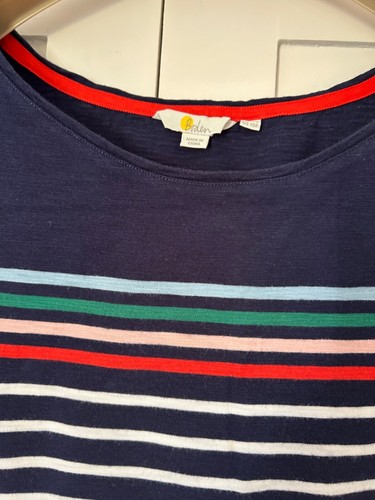 Boden navy and white striped dress size 14R - Picture 3 of 5