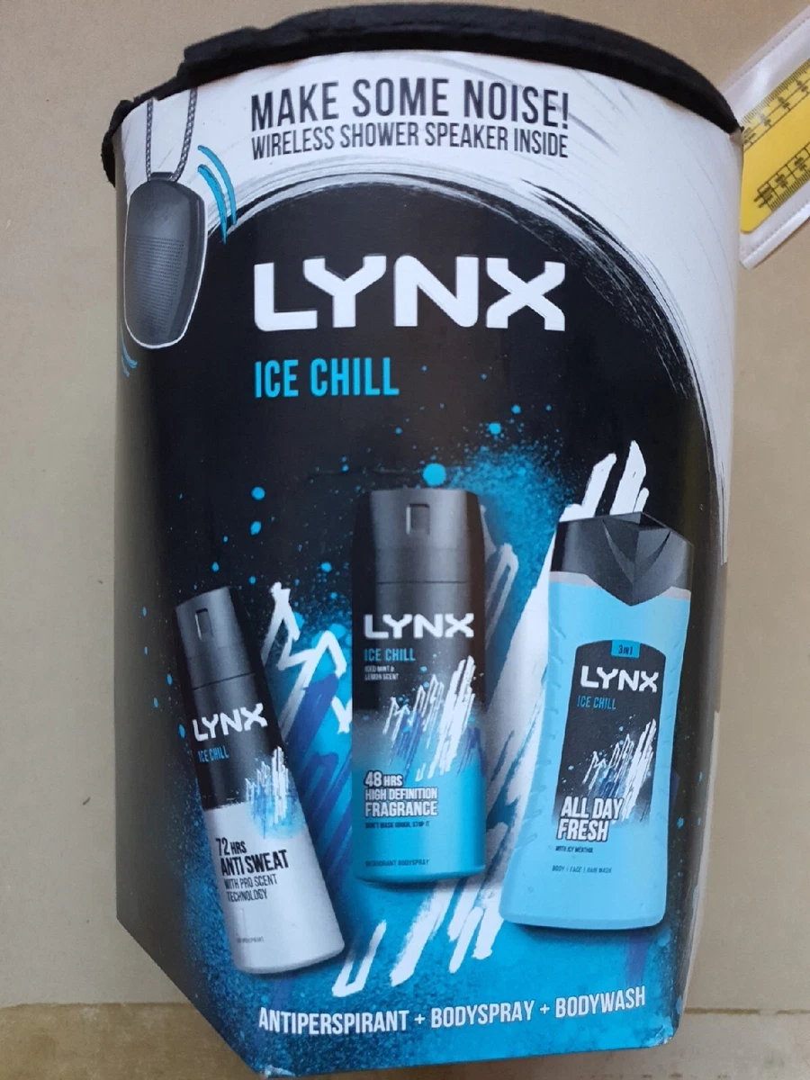 lynx ice chill make some noise trio wireless shower speaker gift set 4 Bargin