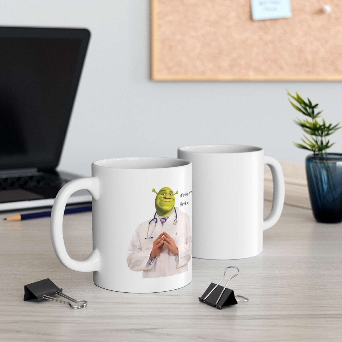 Shrek Meme White Mug 11 Oz Funny Ceramic Coffee/Tea/Cocoa Mug Unique Gift Shrek  Shrek