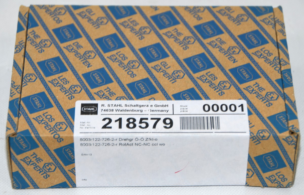 ぶるー NEW* R. STAHL 218579 8003/122-726-2-r Drehgr | eBay