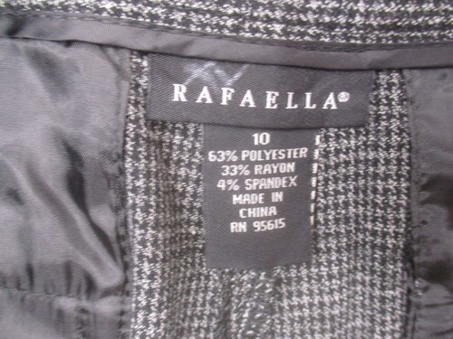 NWT Rafaella Size 10 Womens Gray Zip Fly Pockets Low Rise Knit Dress Pants 156 - Picture 6 of 9
