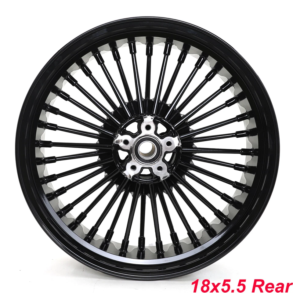 Llantas de radios gruesos 21x3,5 18 x5,5 para Harley Softail Fatboy FLSTF Night Train Foto 4 de 4