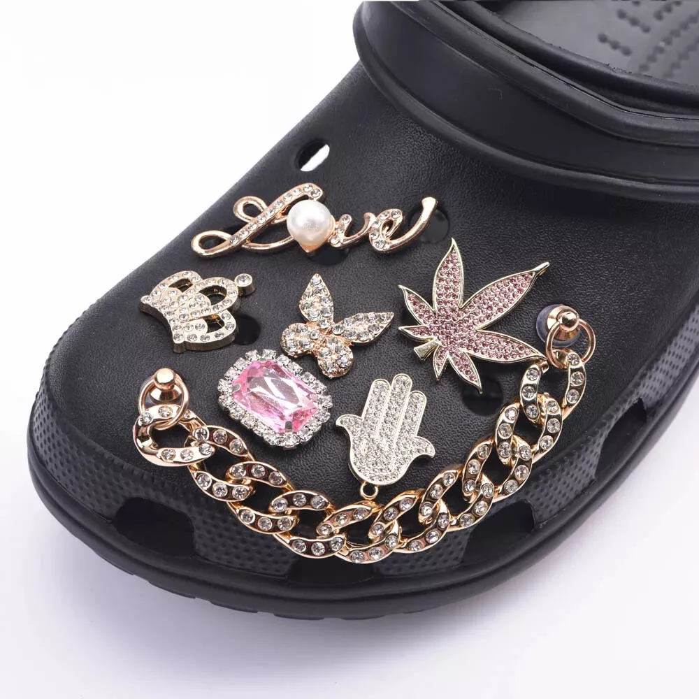 Crocs Bling Charm Pendants Croc Shoe Jewelry Bedazzle Designer