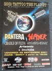 publicité advert concert Tattoo the Planet PANTERA 2001 PARIS SLAYER CRADLE OF