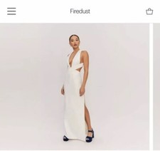 Fame And Partners Black Plunge Side Slit Ball Gown Dress Size 10