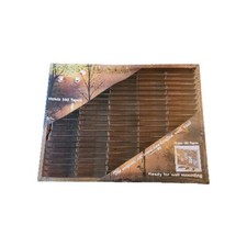 Napa Valley Vintage 100 Cassette Tape Wood Wall Storage Crafters Holder Rack NOS