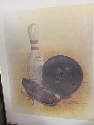 BRETT JOHNSON 1979  Limited Edition  Print ''Spares And Strikes Forever'' #98/5000