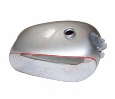 1950 Bsa Golden Flash A10 Silver & Chrome Fuel Petrol Tank With Taps & Cap