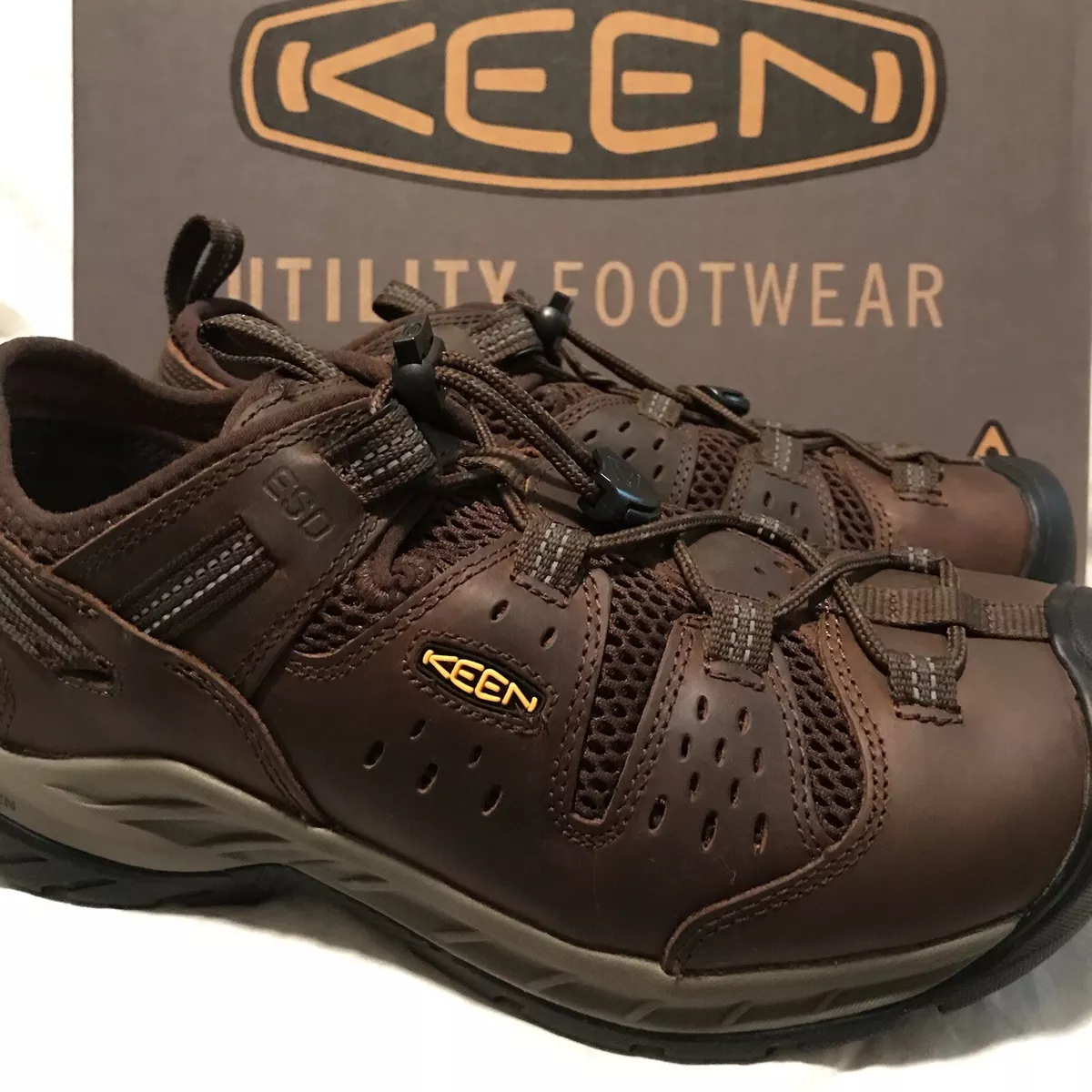 Keen utility men's atlanta cool hotsell soft toe esd work boot
