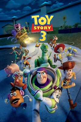 2010 Toy Story 3 Movie Poster Print Woody Buzz Lightyear Jessie