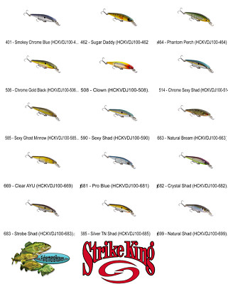 Strike King KVD Jerkbait 100 Fishing Lure - Gold/Black Back 1/4 Oz 3 5/8"