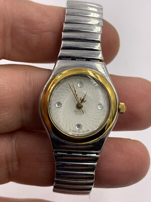 Swatch watch Irony Lady REVERENCE YSS100 Stretch band working new battery 1996