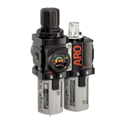 ARO C38351-610 FRL,2 pcs,3/4'' NPT,5 micron,142 cfm 4PJN5