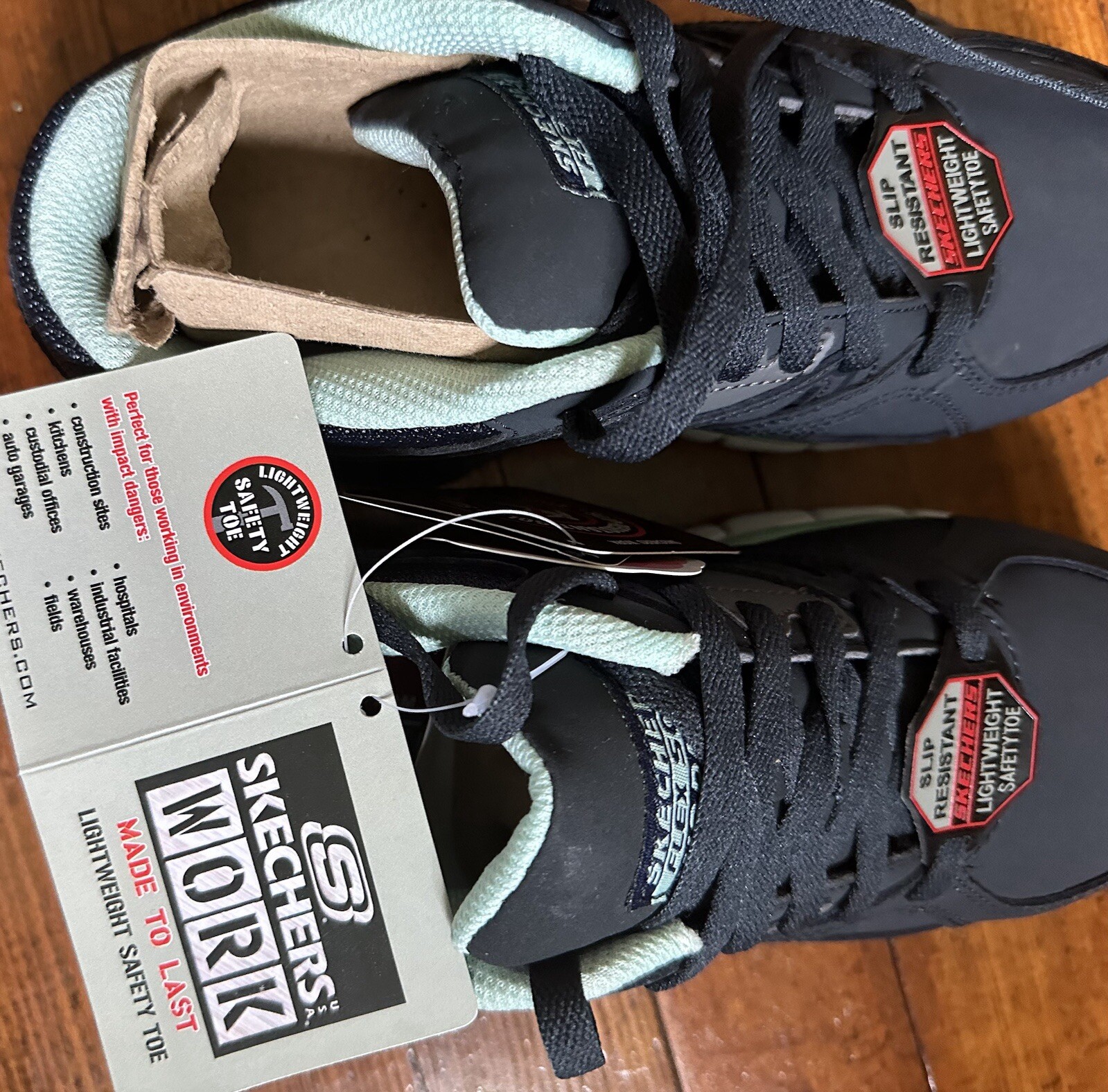 Sketchers Alloy Toe Shoes- Memory Foam. Brand New In Box. Size 6