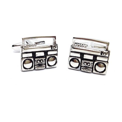 Ghetto Blaster Retro Radio Music Cufflinks X2CN317