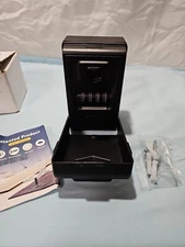  4-Digit Combination Password Key Lock Storage Case Box Home Outdoor Security