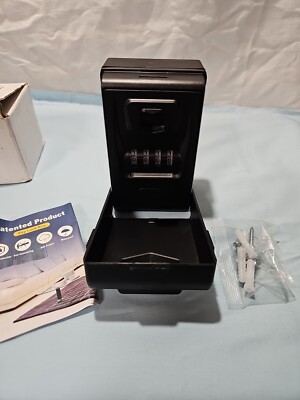  4-Digit Combination Password Key Lock Storage Case Box Home Outdoor Security