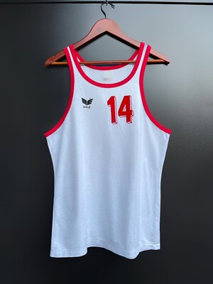 ERIMA VINTAGE Maglia Canotta Corsa Tank Top Running Jersey Vest West Germany ...