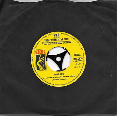 Warp Nine-Theme From Star Trek 7'' vinyl 45rpm single Stax Records 1975
