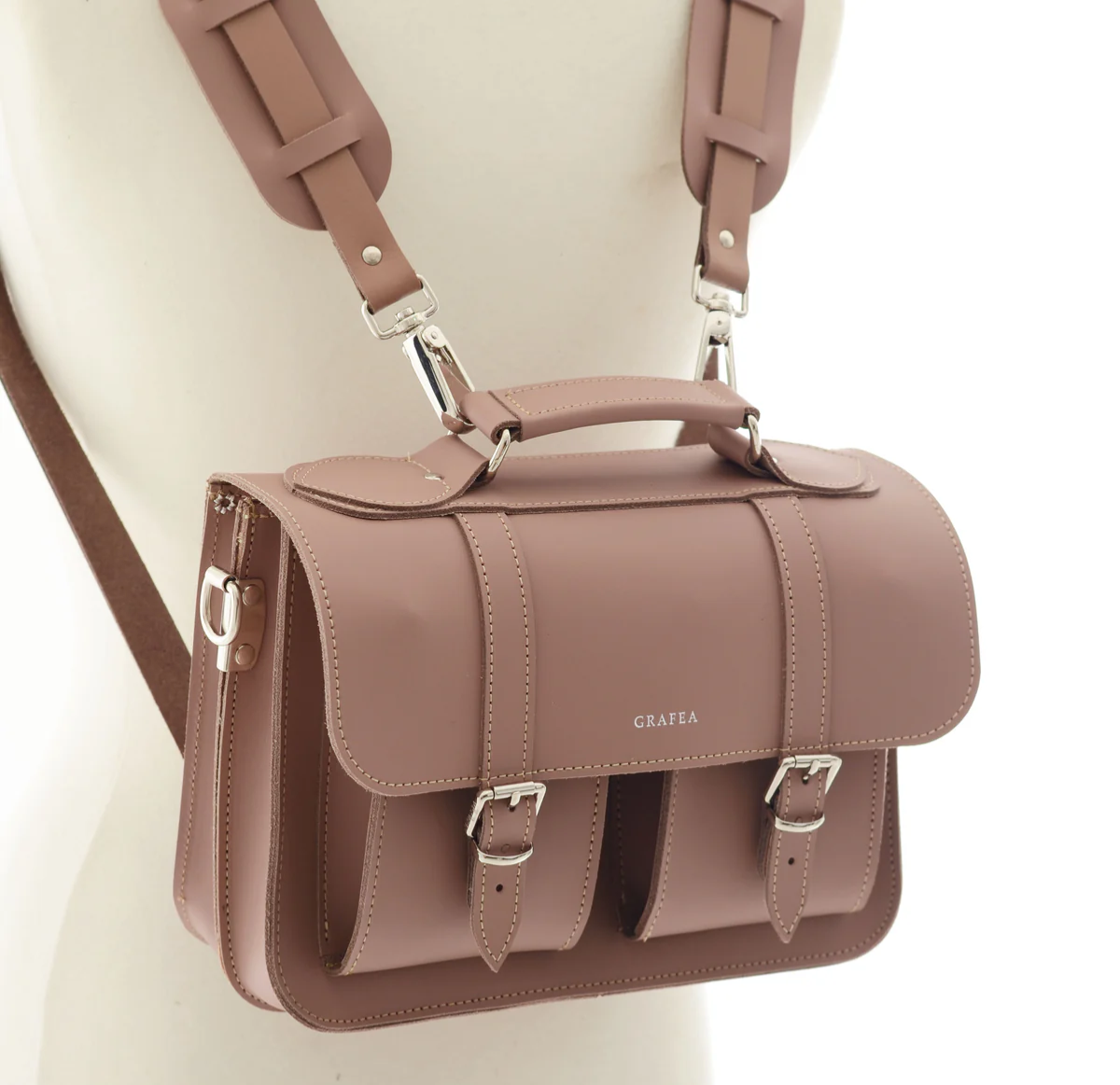 GRAFEA bag/backpack MIDI willow brown new