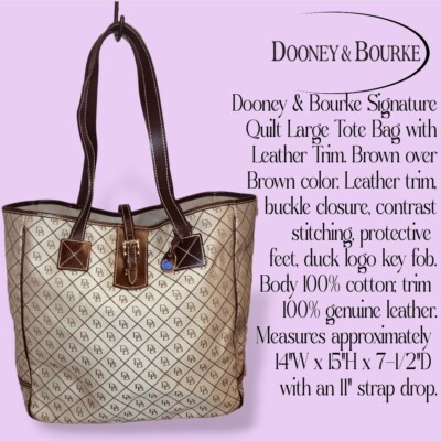 Dooney Bourke Signature Quilt tote bag XL