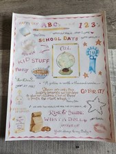 Colorbok Oversize Sticker Sheet Susan Branch ABC School Days Scrapbook New 47