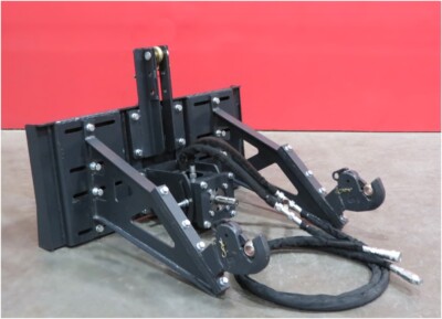 Skid Steer adapter that runs 3 point PTO tractor attachments in front