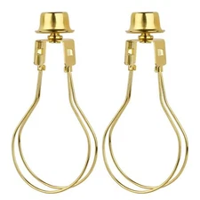 2 Pack Lamp Shade Light Bulb Clip Adapter Lamp Shade Harp Holder Adapter Kit Att
