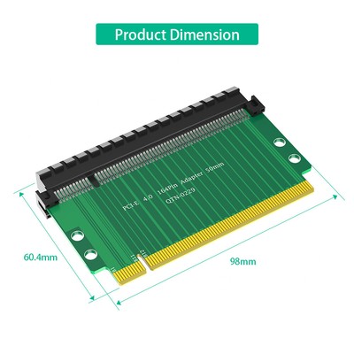 New PCI-Express 4.0 16x Riser Card 180 Degree High Speed Riser Card for Computer