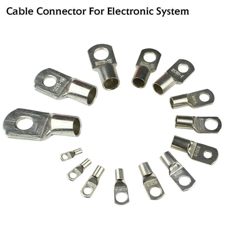 5pcs Battery Copper Crimp Terminals Cable Lug Wire Ring Connector 6MM² - 95MM² - Image 2 of 4