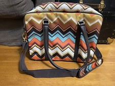 MISSONI per TARGET Borsa da Viaggio Zig Zag PORTATILE Aereo Borsa a Trasporto Tracolla