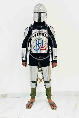 Mittelalterliche Star Wars Mandalorian Armor Volle Rüstung Cosplay Helmkostüm - Bild 1 von 4