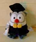 KNITTED "GRADUATION OWL" PLUSH TOY DOLL - HOMEMADE- For Graduating Owl Lovers!