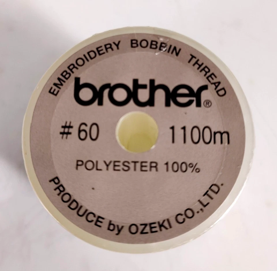 60 瓦 Bobbin 螺纹原始设备制造商兄弟刺绣白色 SAEBT 正品 X81164001 重量 — 第 3/4 张图片